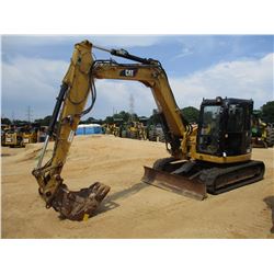 2011 CAT 308D CR HYDRAULIC EXCAVATOR, VIN/SN:FYC02046 - 7' STICK, 24" BUCKET, AUTO LUBE, BLADE, RUBB