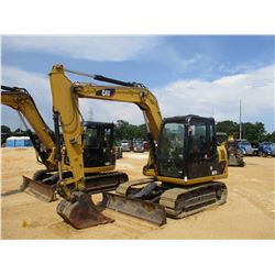 2013 CAT 307D HYDRAULIC EXCAVATOR, VIN/SN:DSG03423 - 7' STICK, 28" BUCKET, AUX HYD, BLADE, RUBBER IN