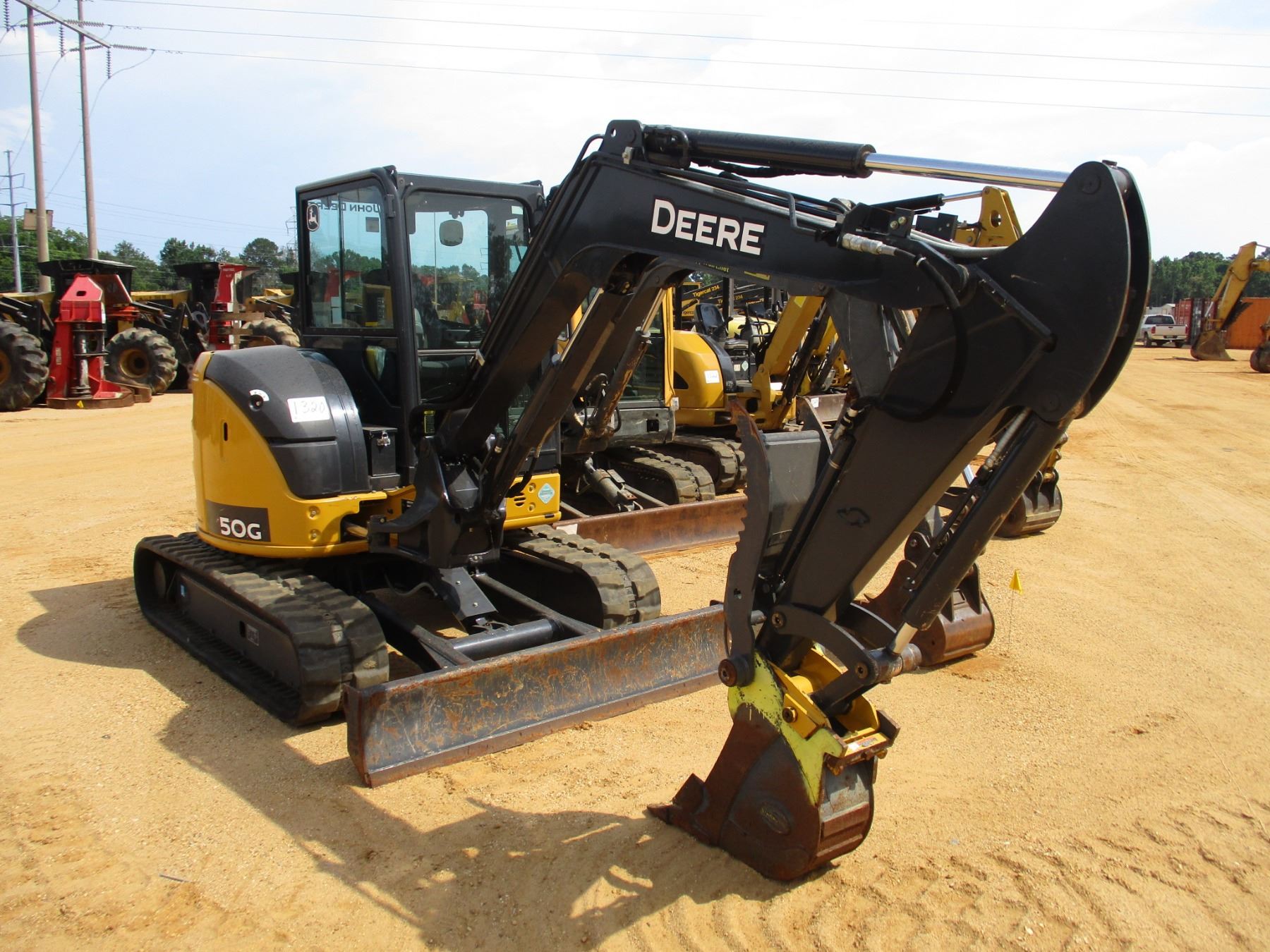 2016 JOHN DEERE 50G MINI EXCAVATOR, VIN/SN283853 4' 6" STICK, 12