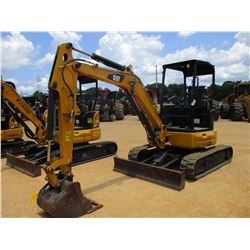 2015 CAT 303.5E2 MINI EXCAVATOR, VIN/SN:JWY00346 - 6' STICK, 24" BUCKET, AUX HYD, BLADE, CANOPY, RUB