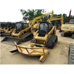 2015 CAT 277D SKID STEER LOADER, VIN/SN:FMT00647 - CRAWLER, HIGH FLOW XPS, 75" DIAMOND MOWERS ROTARY