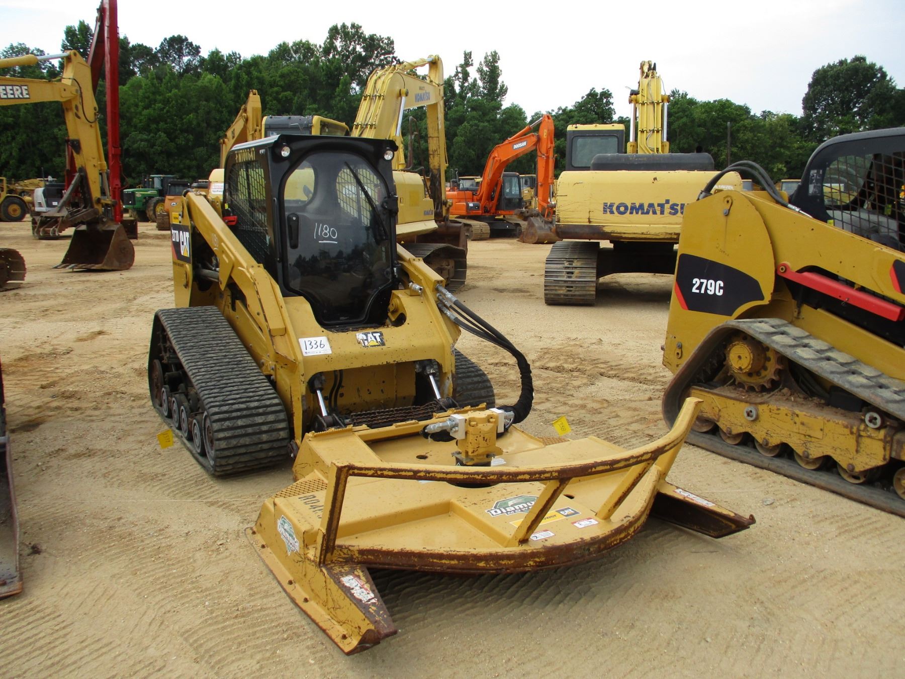 2015 CAT 277D SKID STEER LOADER, VIN/SNFMT00647 CRAWLER, HIGH FLOW