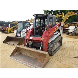 2015 TAKEUCHI TL-12 SKID STEER LOADER, VIN/SN:201201371 - CRAWLER, GP BUCKET, HIGH FLOW, ECAB W/AC, 
