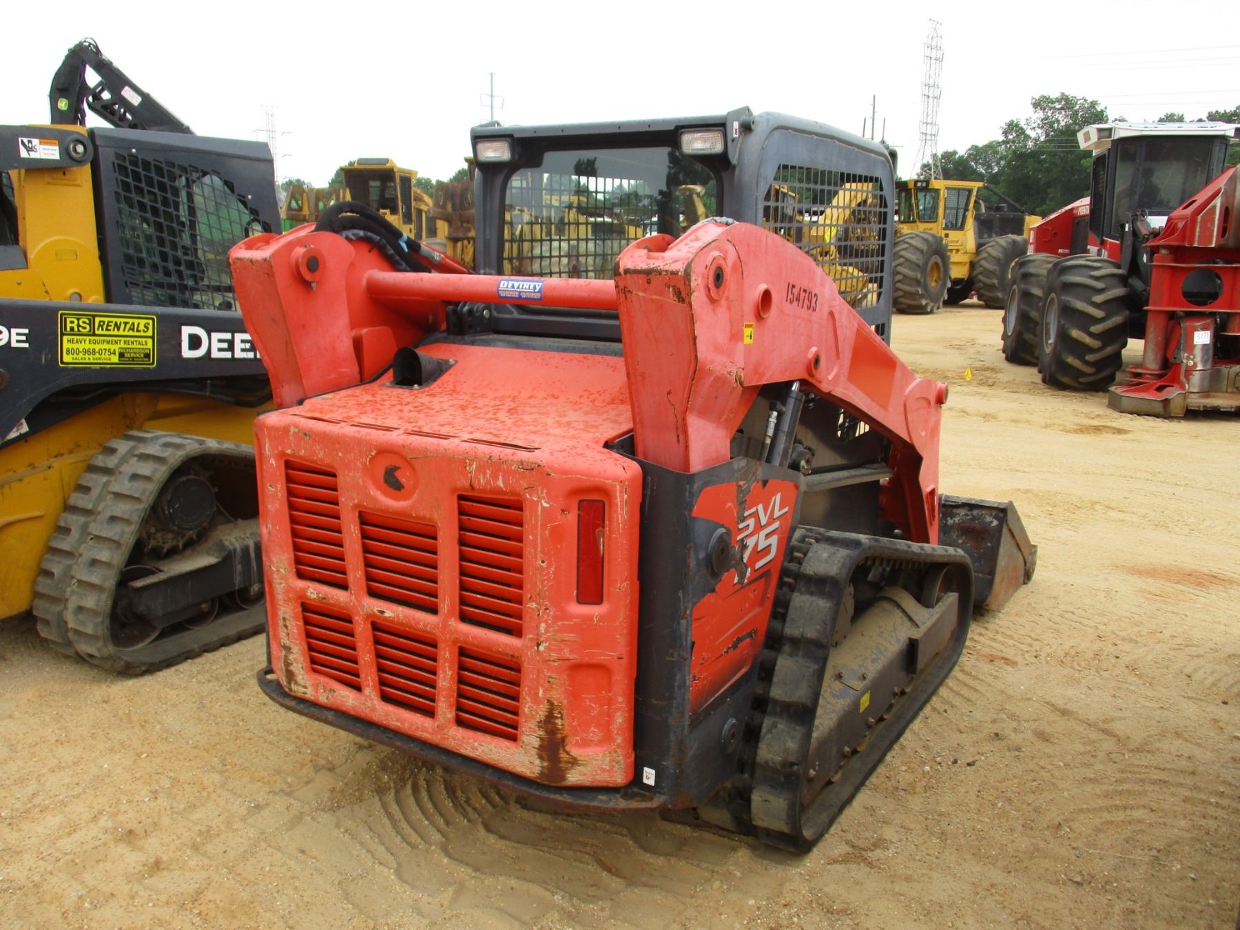 2013 KUBOTA SVL75 SKID STEER LOADER, VIN/SN14793 CRAWLER, GP BUCKET
