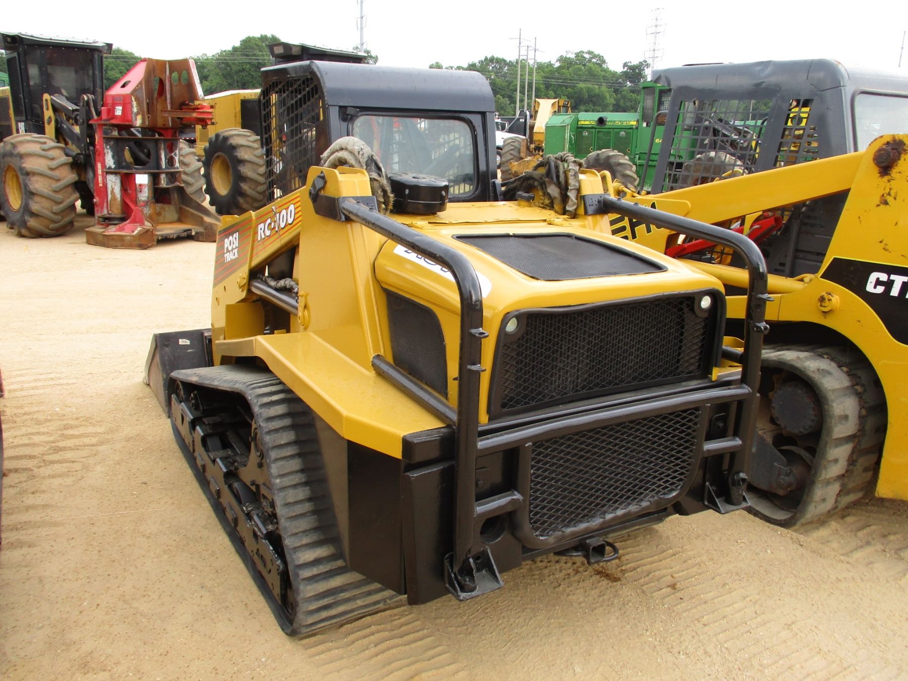 ASV RC100 SKID STEER LOADER, CRAWLER, HIGH FLOW, GP BUCKET, CANOPY