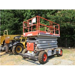 2007 SKYJACK SJ8243 SCISSOR LIFT, VIN/SN:343788 - 4X4, 43' HEIGHT, KUBOTA DIESEL, 1,000# CAPACITY
