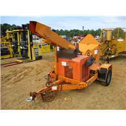 2010 MIDSOUTH 12" CHIPPER, - MTD ON S/A TRAILER, DIESEL ENGINE, METER READING 1,344 HOURS