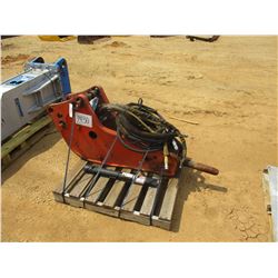 RAMMER S25 HYDRAULIC HAMMER, VIN/SN:25AAA0005 - W/HOSES, REMOTE & EXTRA CHISEL POINT