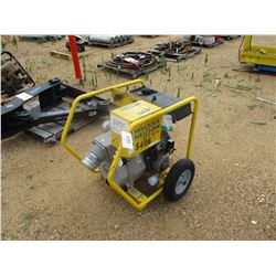 WACKER NEUSON PTS 4" WATER PUMP, - VANGUARD 16 HP GAS ENGINE, ELECT START