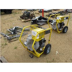 WACKER NEUSON PTS 4" WATER PUMP, - VANGUARD 16 HP GAS ENGINE, ELECT START