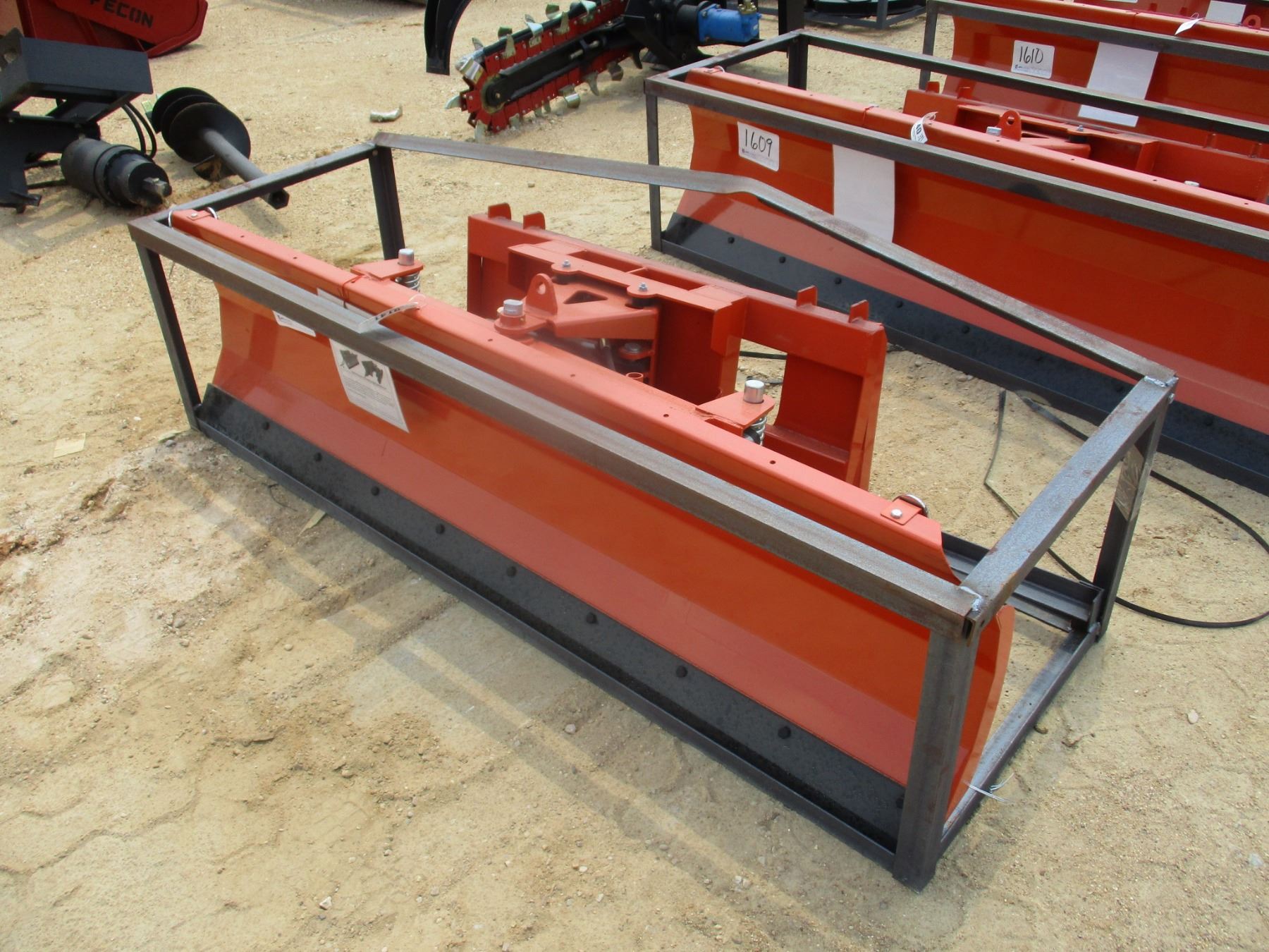 SNOW PLOW/DOZER BLADE, 86", FIT SKID STEER LOADER J.M. Wood Auction