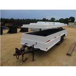 CONTRACTORS TRAILER, VIN/SN:85604 - 6' X 18' T/A ELECTRIC TOP 8-14.5 TIRES