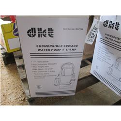 SUBMERSAIBLE SEWAGE WATER PUMP, ELECTRIC