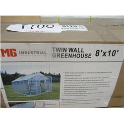 GREEN HOUSE, - 8' X 10', TWIN WALL