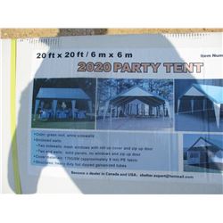 20' x 20' PARTY TENT