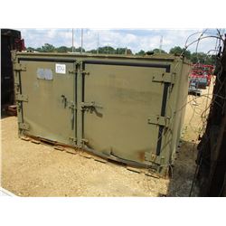 MILITARY TYPE SHIPPING CONTAINER, 84"X104"