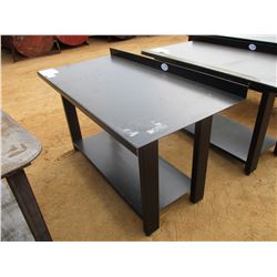 29" X 60" METAL WORK TABLE W/SHELF