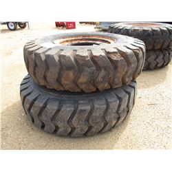 (2) 14.00-24 TIRES AND RIMS