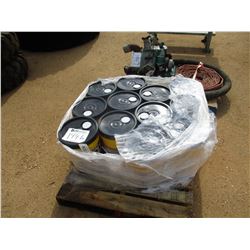 (12) 5 GALLON BUCKET CAM 2 303 TRACTOR HYD OIL