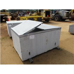 CONCRETE BOX W/GALVANIZED LID 54" X 78" X 36"