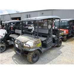 2015 KUBOTA RTV 1140 SIDE BY SIDE, VIN/SN:34872 - CREW CAB, HYD DUMP BED, CANOPY, DIESEL ENGINE, MET