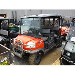 2012 KUBOTA 1140CPX SIDE BY SIDE, VIN/SN:A5KD1HDACCG020792 - 4X4, DIESEL ENGINE, WINDSHIELD, CANOPY,