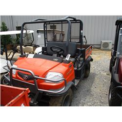2011 KUBOTA 900T SIDE BY SIDE, VIN/SN:A5KB1FDALBG0C3010 - 4X4, DIESEL ENGINE, ROLL BAR, HYD DUMP BED