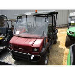 2015 KAWASAKI MULE 4010 SIDE BY SIDE, VIN/SN:JK1AFCR15FB523909 - 4X4, WINDSHIELD, CANOPY, REAR DUMP 