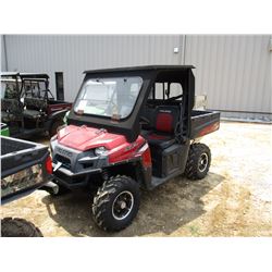 2012 POLARIS VIN/SN:4XATH76A7CE636153 - GAS ENGINE, CANOPY, WINDSHIELD, DUMP BED, METER READING 1,47