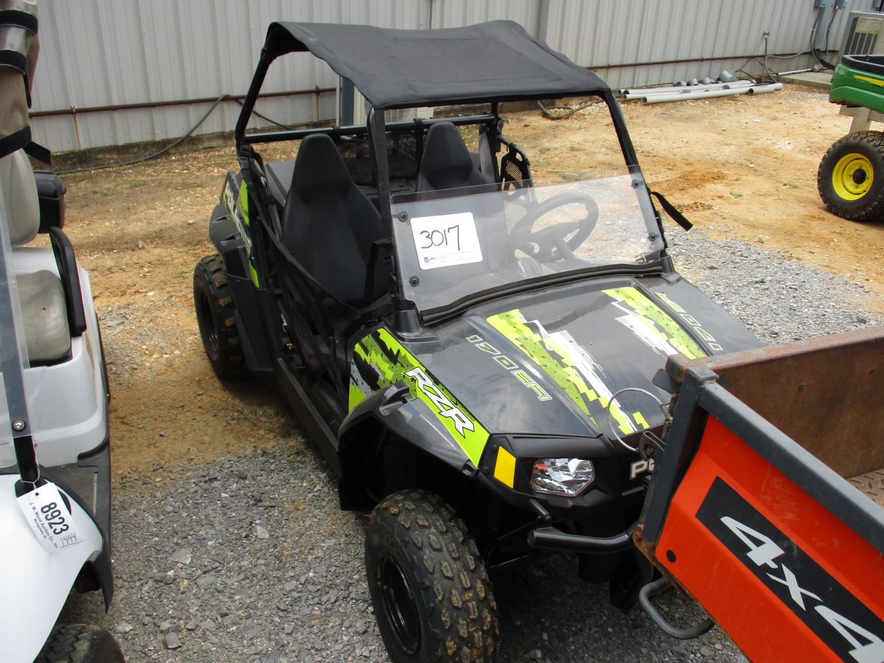 POLARIS RZR 170 UTU VIN/SNRF3YAV178JT022075 CANOPY