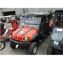 2013 BENNCHE BIGHORN 700X UTV, VIN/SN:LWGMDY266DB000333 - 4X4, CREW CAB, EFI, WINCH, WINDSHIELD, CAN