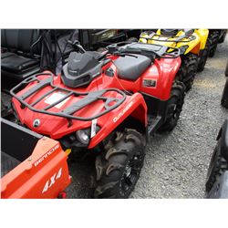 2016 CAM-AM OUTLANDER 450 4-WHEELER, VIN/SN:3JBLGAR28GJ002013 - 4X4, ODOMETER READING 62 MILES