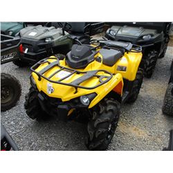 CAN AM OUTLANDER 570 FOUR WHEELER, VIN/SN:3JBLGAT23GJ001618 - 4X4, ODOMETER READING 51 MILES