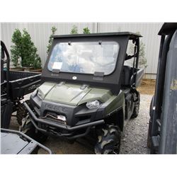 POLARIS 800 RANGER VIN/SN:4XATB76A0CE636785 - 4X4, GAS ENGINE, CANOPY, WINDHSIELD, DUMP BED, WINCH, 