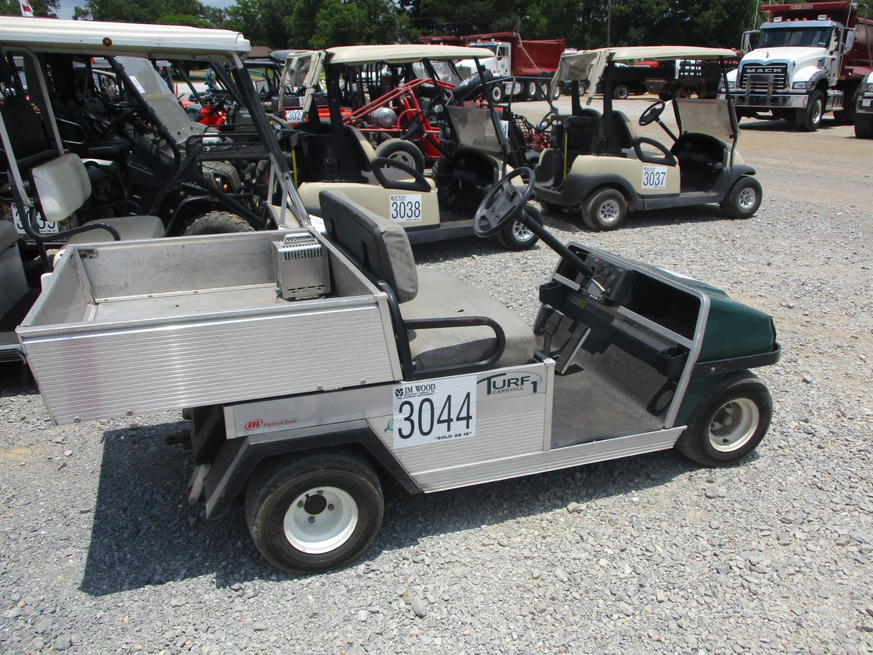 Golf Cart With Dump Bed CLUB CAR GOLF CART, - DUMP BED - J.M. Wood Auction Company, Inc.