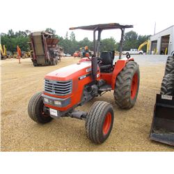 KUBOTA M5700 FARM TRACTOR, VIN/SN:55418 - 4X4, 3 PTH, PTO, HYD REMOTE, DIESEL ENGINE, CANOPY, METER 