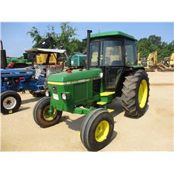 JOHN DEERE 2140 FARM TRACTOR, VIN/SN:486778 - 3 PTH, PTO, 2 REMOTES, ECAB W/AC, 16.9R34 TIRES, METER