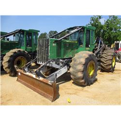 2012 JOHN DEERE 848H SKIDDER, VIN/SN:640955 - GRAPPLE, DUAL ARCH, WINCH, ECAB W/AC, 30.5L-32 TIRES, 
