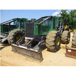 2013 JOHN DEERE 848H SKIDDER, VIN/SN:655274 - GRAPPLE, DUAL ARCH, WINCH, ECAB W/AC, 30.5L-32 TIRES, 