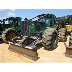 2010 JOHN DEERE 748H SKIDDER, VIN/SN:628232 - GRAPPLE, DUAL ARCH, WINCH, ECAB W/AC, 30.5L-32 TIRES, 