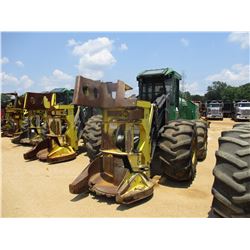 2013 JOHN DEERE 643K FELLER BUNCHER, VIN/SN:643544 - JOHN DEERE SAW HEAD, ECAB W/AC, 28L26 TIRES, ME