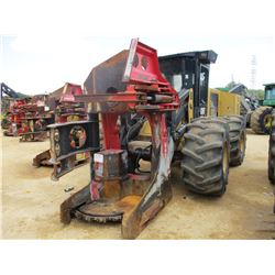 2012 CAT 553C FELLER BUNCHER, VIN/SN:PGR00259 - SH56B SAW HEAD, ECAB W/AC, 28L-26 TIRES, METER READI
