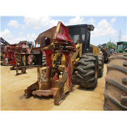 CAT 553 FELLER BUNCHER, VIN/SN:HA19802 - PRENTICE SH50 SAW HEAD, ECAB W/AC, 28L-26 TIRES, METER READ