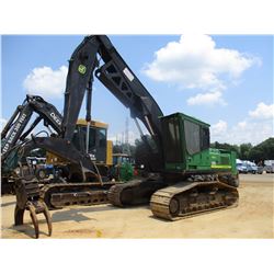 JOHN DEERE 2554 SHOVEL LOADER, VIN/SN:200177 - TRACKS, LIVE HEEL, GRAPPLE, ECAB W/AC, METER READING 