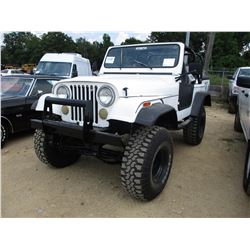 2007 JEEP CJ7 VIN/SN:J7M93EA012248