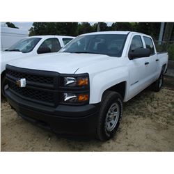 2015 CHEVROLET SILVERADO PICK UP, VIN/SN:3GCUKPEC1FG318947 - 4X4, CREW CAB, V8 GAS ENGINE, A/T, ODOM