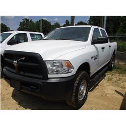 2015 DODGE 2500 PICK UP, VIN/SN:3C6TR5CTXFG585672 - 4X4, CREW CAB, HEMI 5.7 LITER GAS ENGINE, A/T, O