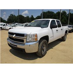 2008 CHEVROLET 2500HD PICK UP, VIN/SN:1GCHK23K08F140158 - 4X4, CREW CAB, V8 GAS ENGINE, A/T