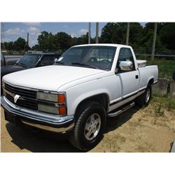 1993 CHEVROLET 1500 VIN/SN:1GCEK14KXPZ196875 - 4X4, GAS, A/T, ODOMETER READING 213,332 MILES (COUNTY