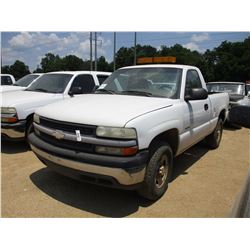 2000 CHEVROLET 1500 PICKUP, VIN/SN:1GCEK14V2YZ306846 - 4X4, V8 GAS ENGINE, A/T, TOOL BOX, ODOMETER R